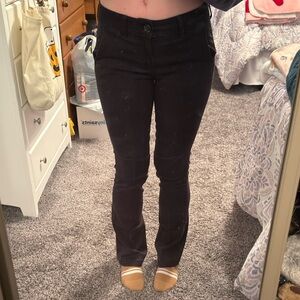 American Eagle Outfitters Black Boot Cut Jeans with Patch